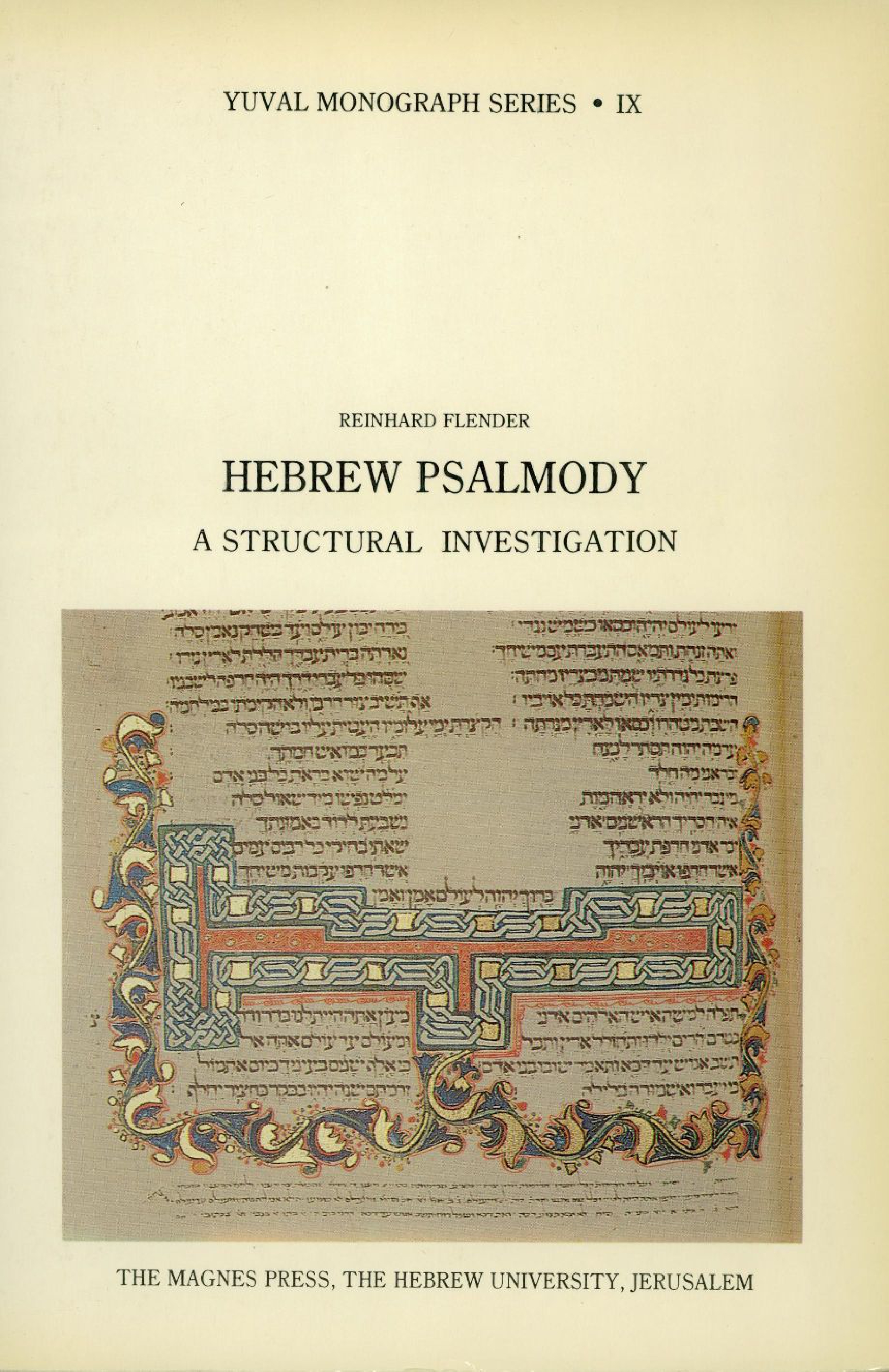 Hebrew Psalmody Cover