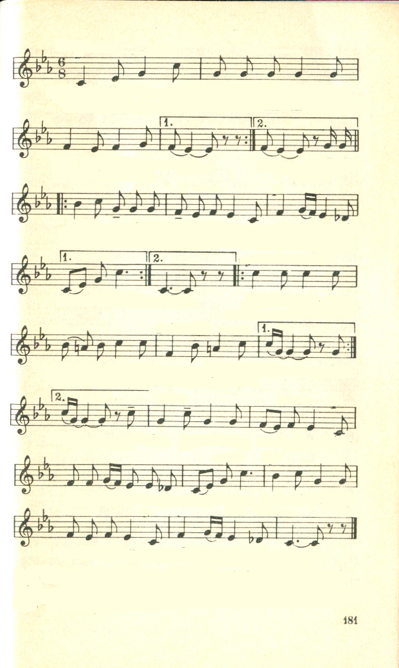 Score of Ki Hinneh Kahomer. Taken from Jacob Schoenberg. Shirei Eretz Yisrael.Berlin: Yudisher Parlag, 1935.