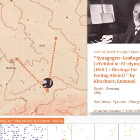 Map of German-Jewish Liturgical Music