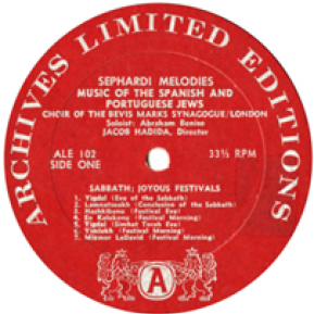 Sephardi melodies music of the Spanish and the Portugues jews