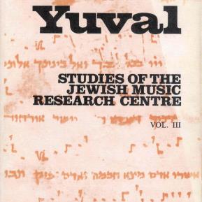 Yuval - Studies of the Jewish Music Research Center, vol. 3